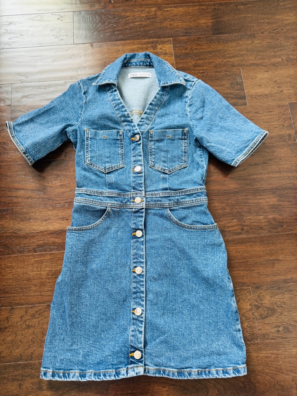Zara Light Blue Denim dress